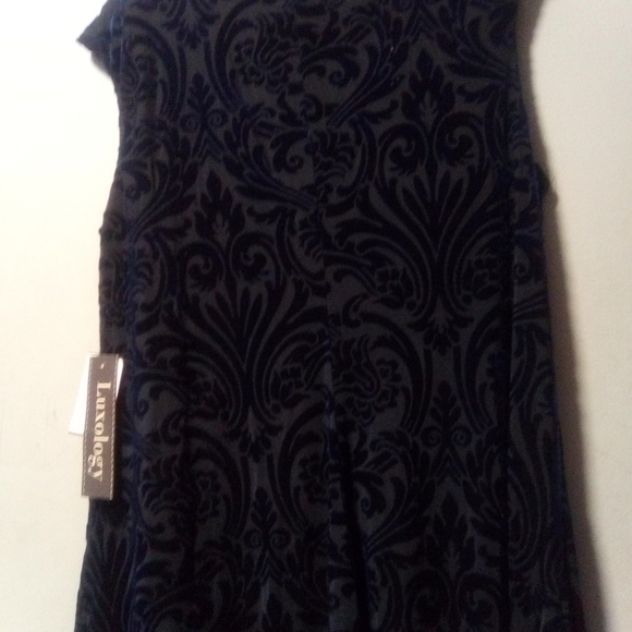 LUXOLOGY ladies blue hi-low dress. Size 14W.  NWT - Picture 11 of 11